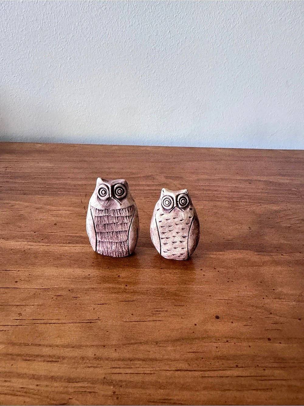 Owl Pottery Pair
